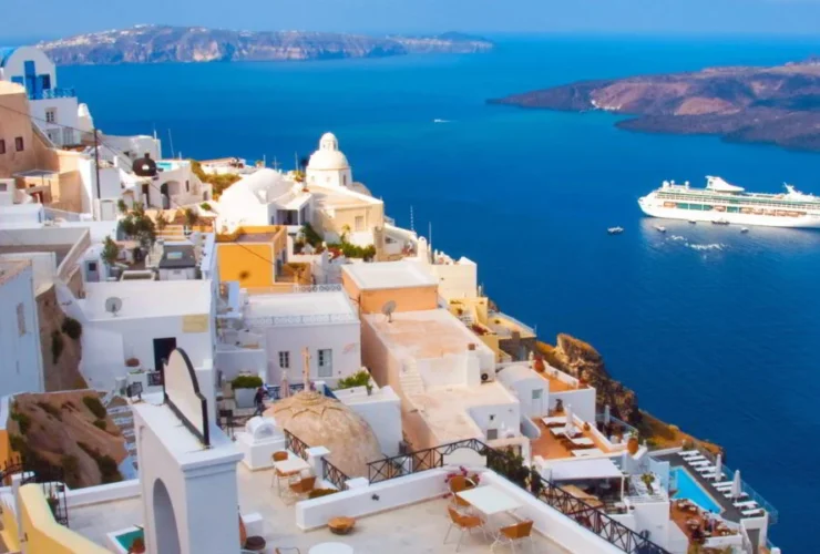 Santorini Mykonos Tourism Drop